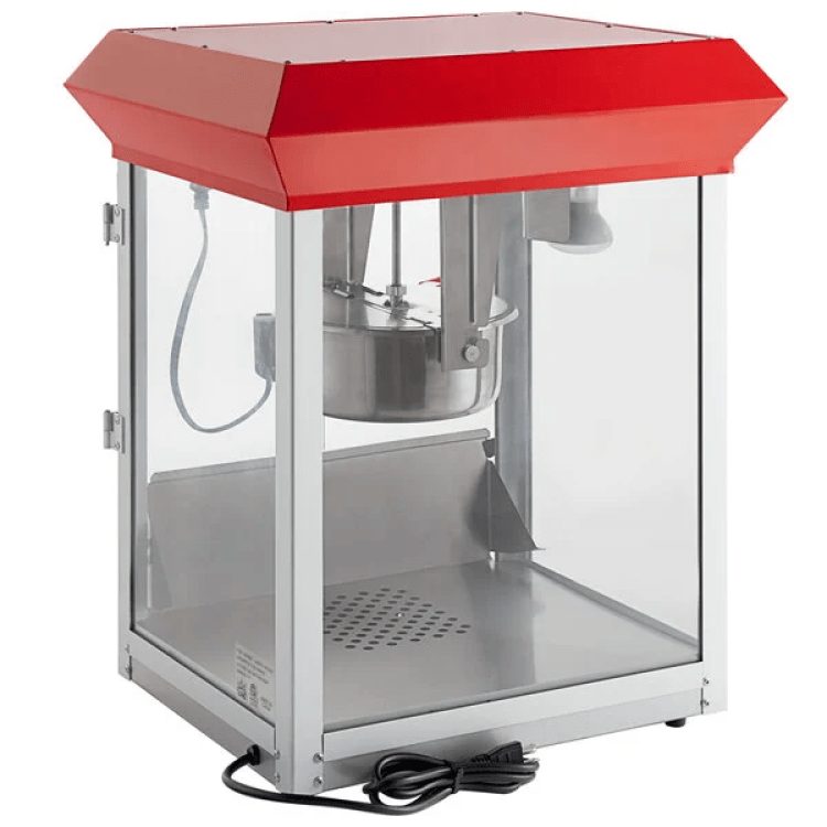 Red-top popcorn machine